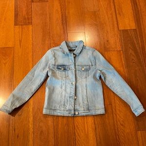 Mango kids size 11-12 jeans jacket light blue